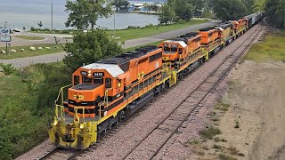 952024 Two Trains on RCPEs Huron Subdivision [upl. by Philbert]