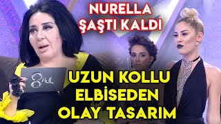 Merve Sevin Uzun Kollu Demode Elbisesinden OLAY Tasarım [upl. by Scotty]