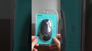 Logitech M190 Wireless Mouse Quick Unboxing amp Review logitech [upl. by Dorkas]