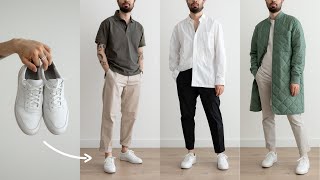 10 Ways To Style White Sneakers [upl. by Naquin]