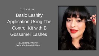 Basic Application Tutorial for Lashify DIY Lash Extension Control Kit [upl. by Joya]