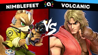 Nimblefeet Fox vs Volcanic Ken  Super Smash Bros Ultimate Amiibo Fights [upl. by Bryana815]