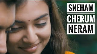 Sneham Cherum Neram Romantic Whatsapp Status Video [upl. by Majka154]