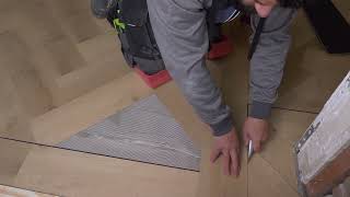 Pvc visgraat vloer leggen tips vloeren pvcflooringinstallation pvc visgraat [upl. by Gambell]