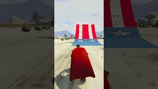 Superman flies the bike over King Kong superman supermancartoon gta franklingtav [upl. by Heater]