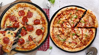 How to make the BEST HOMEMADE PIZZA  2 ways [upl. by Talley]