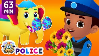 ChuChu TV Police Chase amp Save The Magical Elephant from Bad Guys  ChuChu TV Surprise Eggs Toys [upl. by Ennagem686]