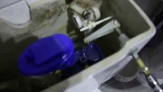 Fixing Toilet Not Flushing  How to Repair amp Replace Plastic Siphon ValveWasher on Cistern for Free [upl. by Rockie]