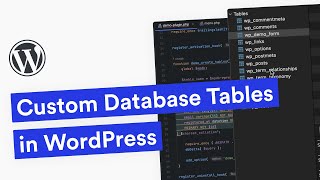 Working with Custom Database Tables in WordPress [upl. by Azilanna]