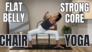 20 Mins Chair Yoga for a Strong Core amp Flat Belly  Best Core Exercises amp Feel Good Stretch [upl. by Adnal200]