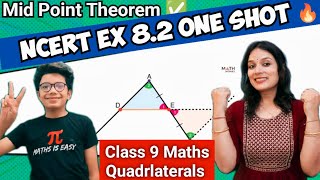 Class 9 Maths Chapter 8  Class 9 Quadrilaterals The Mid Point Theorem NCERT Ex 82 One Shot CBSE [upl. by Elum929]