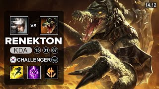 Renekton vs Camille Top  KR Challenger  Patch 1412 Season 14 [upl. by Brian]