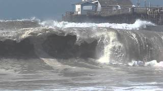 Seal Beach Surf  82714  surfing pier [upl. by Decato459]