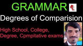 Degrees of Comparison grammar englishgrammar learnenglish degreesofcomparison education [upl. by Erimahs]