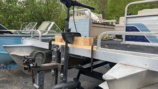 Easy Trolling Motor Mount For A Pontoon Boat [upl. by Samira]