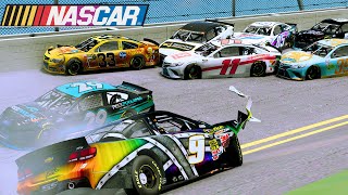 NASCAR Racing Daytona CrashesBeamNG  Series 1 [upl. by Chandos]