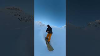 First powder dump of the season First run on new shape Starliner snowboarding freeride [upl. by Ofloda538]