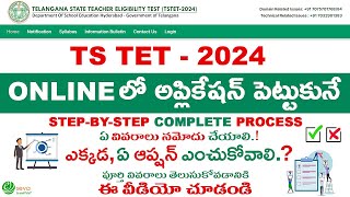 TS TET 2024 Online Apply [upl. by Auqemahs]