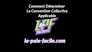 Comment Déterminer La Convention Collective Applicable [upl. by Lady547]