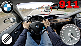 BMW E90 330xi TOP SPEED DRIVE ON GERMAN AUTOBAHN 🏎 [upl. by Oleic982]