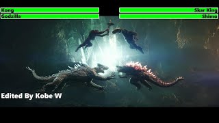 Godzilla x Kong The New Empire 2024 Final Battle with healthbars 12 [upl. by Shanna381]