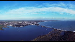 Hengistbury Head Adventure  Drone Flight 4K Ultra HD [upl. by Eirollam]