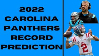 2022 CAROLINA PANTHERS RECORD PREDICTION  The Sports Brief Podcast [upl. by Bille]