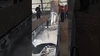 How to galvanize steel parts in a molten zinc bath amazing 😎 [upl. by Yauq]