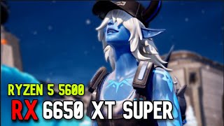 RX 6650 XT SUPER RYZEN 55600 Fortnite [upl. by Nattie]