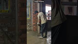 Wall Plaster process construction trending trendingshorts fyp fypshort short [upl. by Ennagrom]