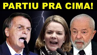 GLEISI HOFFMANN PASSOU VERGONHA AO VIVO APÓS AFRONTAR JAIR BOLSONARO E NARRATIVAS SOBRE MST E LULA [upl. by Arabele]