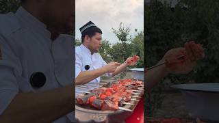 BALIQ SHASHLIK TAYYORLASH food somsa cooking automobile rek baby tayyorlash tandır recipe [upl. by Specht]