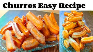 Churros Easy RecipeHow Make ChurrosChurros Athome [upl. by Malim]