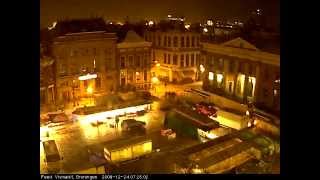 Vismarkt Groningen Webcam  december 2009 [upl. by Ordep552]