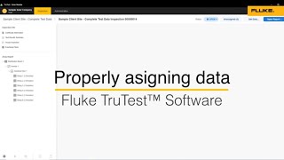 Properly Assigning Data in Fluke TruTest™ Software [upl. by Ecinehs]