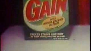 Gain Laundry Detergent vintage television commercial [upl. by Ubald]