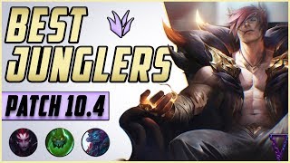 The BEST Junglers For All Ranks  Patch 104105 Onward  Tier List League of Legends [upl. by Etyam]