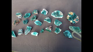 Mineralien  945  Dioptase von Rep Congo Afrika [upl. by Hannasus331]