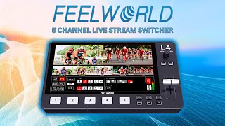 Feelworld L4  5 Channel HD Video Switcher [upl. by Shorter408]