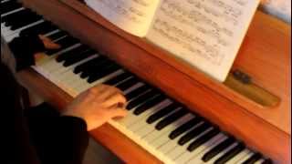 Grade 8 Piano ABRSM A2 Fugue in A Bach 20132014 [upl. by Airdnola399]