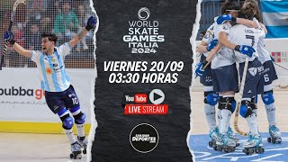 MUNDIAL DE HOCKEY PATINES MASCULINO EN VIVO  CUARTOS  NOVARA 2024 ARGENTINA VS ANDORRA RELATOS [upl. by Lad813]