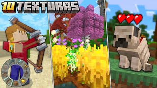 TOP 10 TEXTURAS PARA MINECRAFT PE 120 Bedrock [upl. by Fredette]