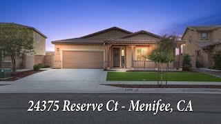 24375 Reserve Court  Menifee CA [upl. by Cirederf]