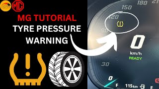 MG Tutorial  🛞Tyre Pressure Monitoring System  How to Check Pump Reset  EVERYTHING EXPLAINED [upl. by Adnilab]