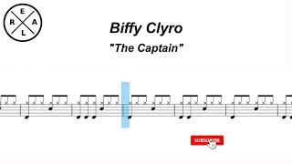 The Captain  Biffy Clyro DrumScore [upl. by Warthman984]