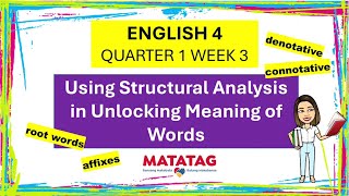 ENGLISH 4 QUARTER 1 WEEK3 MATATAG CURRICULUM WITH KMT english4quarter1week3 [upl. by Searle]