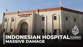 Indonesian hospital in ruin massive damage to facility with patients trapped inside [upl. by Malcah]