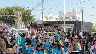 0058 🇨🇾 Carnival parade in Limassol 2023 from 30 ♫ [upl. by Kciredor]