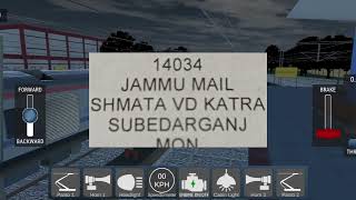 Jammu Mail Train Schedule  train schedule Train sim India train [upl. by Ferren]