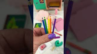 Mini Locker Backpack amp Micro School Supplies Opening Satisfying Video ASMR asmr ✏️📓✂️ [upl. by Arraeit]